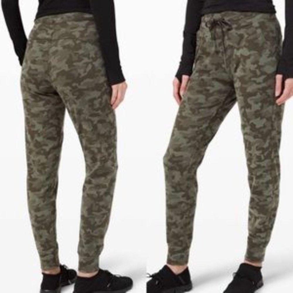 Lululemon Ready to Rulu Heritage Camo  Olive Green Jogger 4 EUC